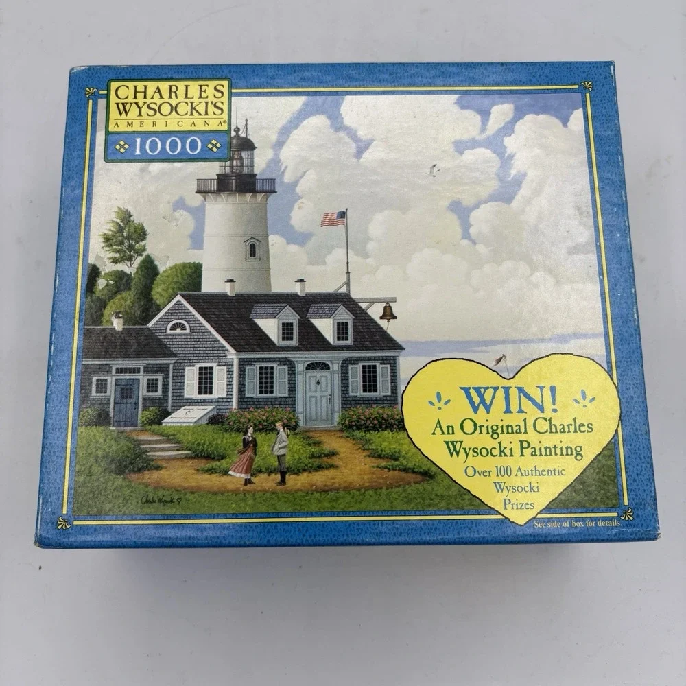 Milton Bradley 1000 Piece Puzzle Charles Wysocki Americana Jayson Sparkin Sealed